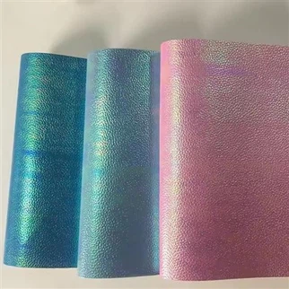 طراحی جدید الگوی Lichi Pu Vinyl پارچه هولوگرام جلو